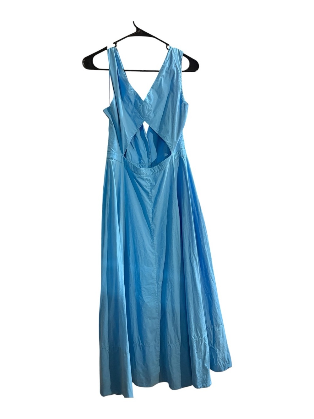 SALONI Zoe V-Neck Sleeveless Cutout Back Button-Front Midi Dress - Picture 6 of 6